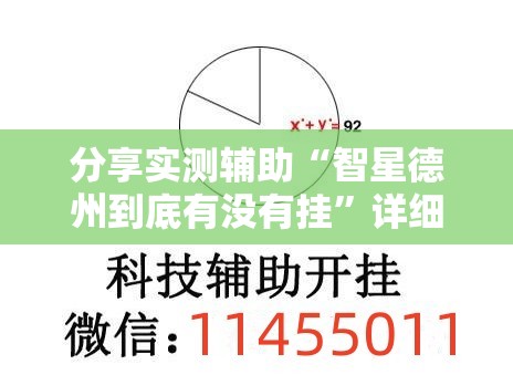分享实测辅助“智星德州到底有没有挂”详细外挂透视辅助软件教程