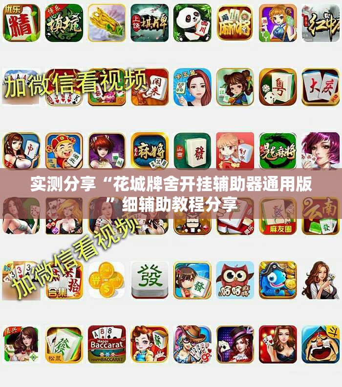 实测分享“花城牌舍开挂辅助器通用版”细辅助教程分享