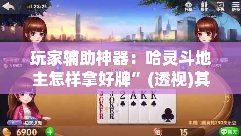 玩家辅助神器：哈灵斗地主怎样拿好牌”(透视)其实确实有挂