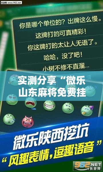 实测分享“微乐山东麻将免费挂”详细分享装挂步骤