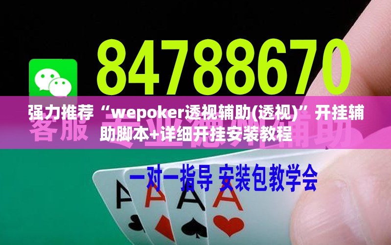 强力推荐“wepoker透视辅助(透视)”开挂辅助脚本+详细开挂安装教程