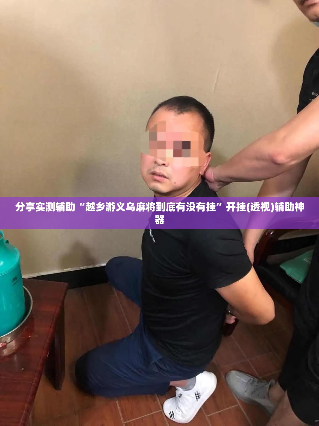 分享实测辅助“越乡游义乌麻将到底有没有挂”开挂(透视)辅助神器